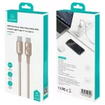 USAMS Huan Series SJ752 60W USB-C to USB-C kábel 1.2 m titán