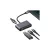 USAMS 4in1 adapter elosztó 2xUSB 2.0/USB 3.0/USB-C szürke/sötétszürke SJ627HUB01 (US-SJ627)