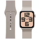 OBAL:ME szilikon szíj Apple Watch 38-41mm készülékhez S-M bézs