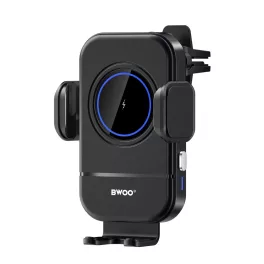   BWOO automatikus 15W autós vezeték nélküli töltő-tartó ZJ137