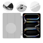 OBAL:ME MistyTab tok iPad Air (2020/2022/2024/2025) / iPad Pro 11 (1/2/3/4) készülékhez fekete világosszürke