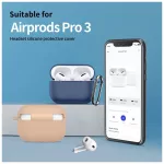 TECH-PROTECT szilikon kampó APPLE AIRPODS PRO 3 készülékhez olív zöld