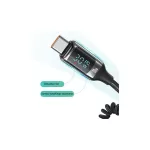 USAMS autós töltő C37 1xUSB+1xUSB-C 60W +USB-C kábel 30W PD+QC Fast Charge fekete CC192CC01