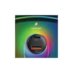 USAMS autós töltő C37 1xUSB+1xUSB-C 60W +USB-C kábel 30W PD+QC Fast Charge fekete CC192CC01