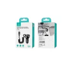 USAMS autós töltő C37 1xUSB+1xUSB-C 60W +USB-C kábel 30W PD+QC Fast Charge fekete CC192CC01