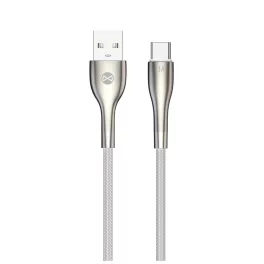 Forever Sleek USB – USB-C kábel 1,0 m 3A fehér