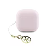 Guess Classic Logo Charm TWS vezeték nélküli fülhallgatók rózsaszín