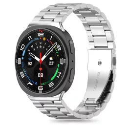   TECH-PROTECT rozsdamentes óra tok – Samsung Galaxy Watch 8 / Classic készülékhez (40/44/46 MM) ezüst