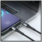 3MK Hyper Cable N-SERIES USB-C to USB-C kábel 2m 20V/5A 100W fekete