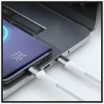 Kábel 3MK Hyper Cable N-SERIES USB-A to USB-C 1m 9V/2A 18W fehér