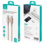 USAMS Huan Series SJ751 240W USB-C to USB-C kábel 1,2 m titanium