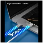 SPIGEN EB10020CC ESSENTIAL TYPE-C kábel 100W 200CM fehér