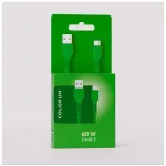 COLORUM USB-A–USB-C kábel 1,8 m 3A CK60-AC-04 zöld