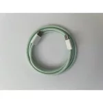 Dreamtech PD fonott kábel zöld USB-C / USB-C 3A 60W 1M