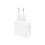 MX BURST GaN PD 35W fali töltő 2× USB-C port + 65W USB-C–USB-C PD-kábel, fehér