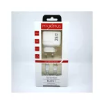 MX BURST GaN PD 35W fali töltő 2× USB-C port + 65W USB-C–USB-C PD-kábel, fehér
