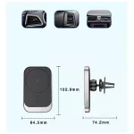 Tech-Protect Magsafe autós tartó QI töltéssel CW19 fekete