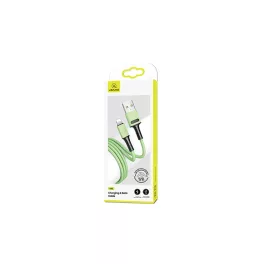   USAMS U52 Lightning 2A Gyors Töltőkábel 1m SJ434USB02 (US-SJ434) zöld
