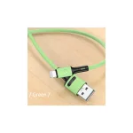 USAMS U52 Lightning 2A Gyors Töltőkábel 1m SJ434USB02 (US-SJ434) zöld