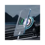 T-PHOX iMAG mágneses vezeték nélküli autós telefontartó fekete