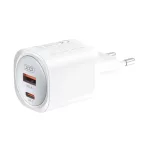 XO CE21 PD 30W fali töltő 1× USB-C, 1× USB fehér
