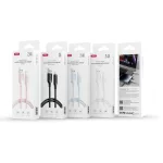 XO NB265 USB–Lightning kábel 1,0 m 2,4 A fekete