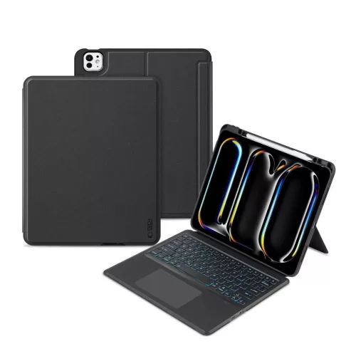 TECH-PROTECT SCMAG toll + billentyűzet iPad Pro 13” készülékhez 7 / 8 / 2024-2025 fekete