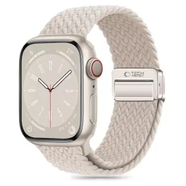   TECH-PROTECT NYLONMAG Apple Watch 8/9/10/11/SE (40/41/42 MM) készülékhez tok természetes titán