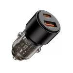 TECH-PROTECT CC03 2-PORT autós töltő PD 95W / QC3.0 fekete