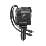 XO autós töltő CC66 104W 1x USB és 1x USB-C porttal, USB-C és Lightning kábellel, fekete