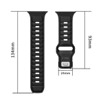 TECH-PROTECT ICONBAND LINE Apple Watch 8/9/10/11/SE/ULTRA készülékhez védőtok (44/45/46/49 mm) fekete/narancs
