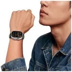 TECH-PROTECT ICONBAND LINE Apple Watch 8/9/10/11/SE/ULTRA készülékhez védőtok (44/45/46/49 mm) fekete/narancs