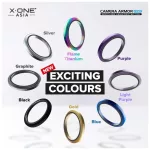 X-ONE Sapphire Camera Armor Pro kameravédő iPhone 17 Pro készülékhez ezüst