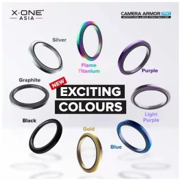   X-ONE Sapphire Camera Armor Pro kameravédő iPhone 17 Pro készülékhez ezüst