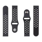 Tactical 856 dupla szilikon szíj 20mm fekete