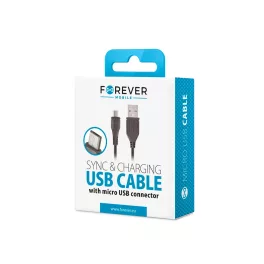 Forever USB-microUSB kábel 1,0 m 1A fekete