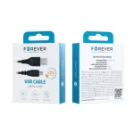 Forever USB-microUSB kábel 1,0 m 1A fekete