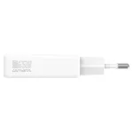 Fali töltő 4smarts PDPlug Slim Dual 65W GaN 2xUSB-C fehér