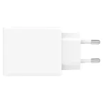 Fali töltő 4smarts PDPlug Slim Dual 65W GaN 2xUSB-C fehér
