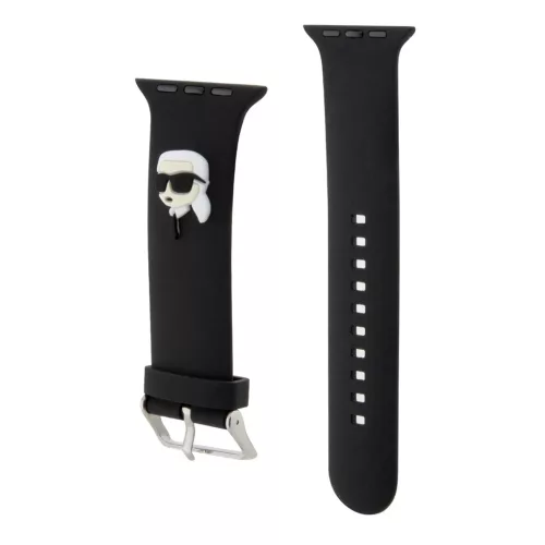 Karl Lagerfeld Karl Head NFT óraszíj Apple Watch készülékhez 42/44/45/46/49 fekete