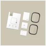 Edzett üveg Tech‑Protect Glass Ring 2-PACK Apple Watch Ultra 1/2/3 készülékhez (49 MM) titán
