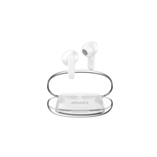 Awei T85 bluetooth fülhallgató SZTEREO (v5.3, TWS, mikrofon, zajszűrő + töltőtok) FEHÉR (T85_W)