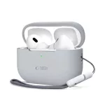 TECH-PROTECT szilikon tok Apple AirPods Pro 1/2 készülékhez, krétaszürke