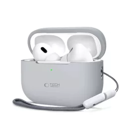   TECH-PROTECT szilikon tok Apple AirPods Pro 1/2 készülékhez, krétaszürke