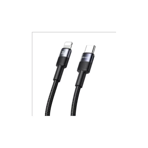 USAMS USB-C to Lightning adatkábel 30W, 1,2 m alumínium ötvözet, SY Series SJ729USB01 (US-SJ729)