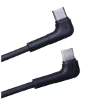 Maxlife MXUC-09 derékszögű USB-C–USB-C kábel 1,0 m 60W fekete