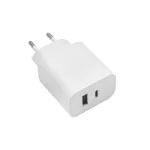 Maxlife MXTC-06 PD QC 20W töltő 1x USB-C, 1x USB fehér