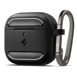   SPIGEN RUGGED ARMOR Apple AirPods 4 készülékhez tok matt fekete