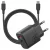 Fali töltő Bazic Goport Velox Kit 1xUSB-C 1xUSB-A GaN 35W kábellel fekete