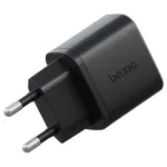 Fali töltő Bazic Goport Velox Kit 1xUSB-C 1xUSB-A GaN 35W kábellel fekete
